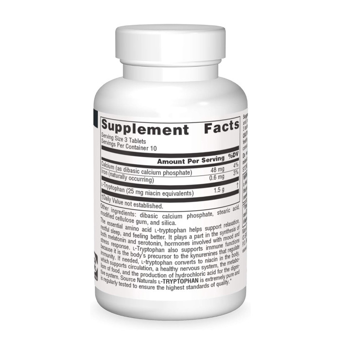 L-Tryptophan 500 mg - 30 tabs — офіційна ціна та характеристики
