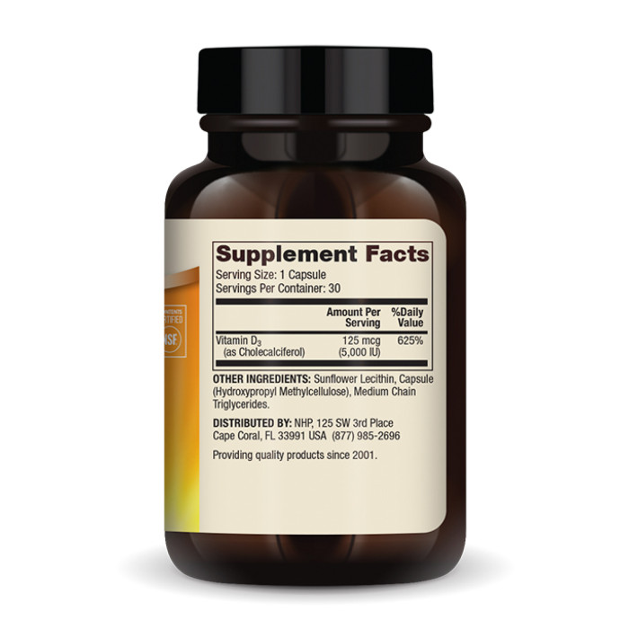 Liposomal Vitamin D3 5000 IU - 30 caps (До 08.26) — офіційна ціна та характеристики