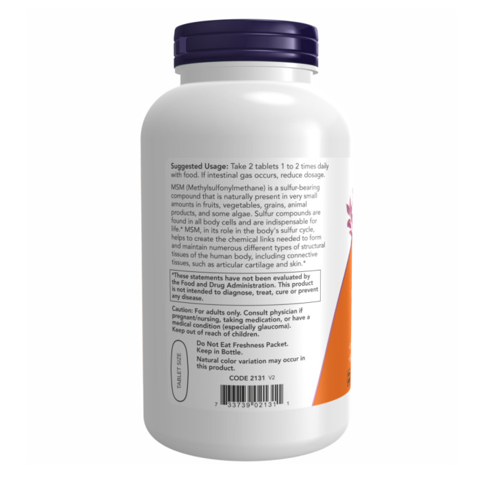 M.S.M 1500mg - 200 tabs — офіційна ціна та характеристики