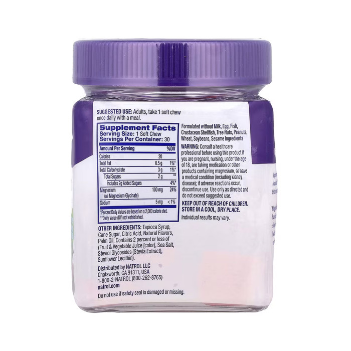 Magnesium Glycinate 100mg - 30 soft chews