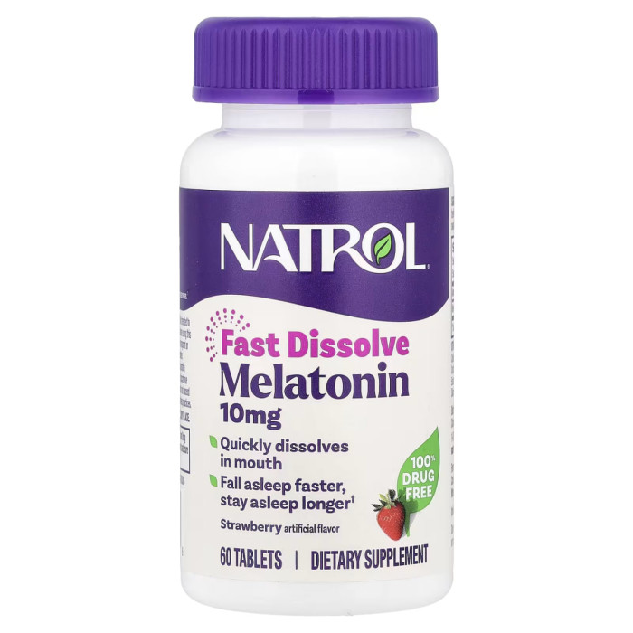 Fast Dissolve Melatonin 10mg - 60 tabs — офіційна ціна та характеристики