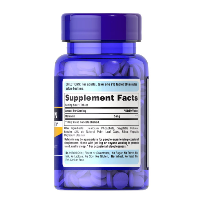 Melatonin 5mg - 120 tabs — офіційна ціна та характеристики