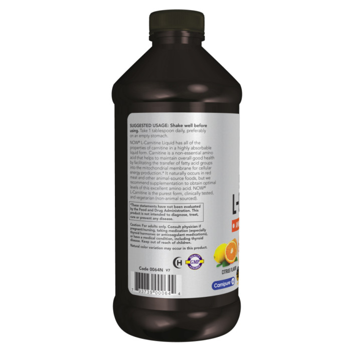 Carnitine Liquid 3000mg - 473ml — офіційна ціна та характеристики