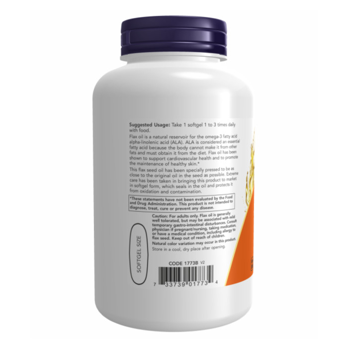 Flax Oil Org 1000mg - 120 vgels
