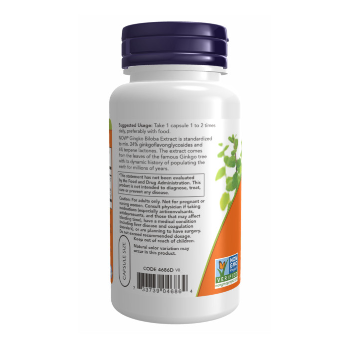 Ginkgo Biloba 60 mg - 120 vcaps — офіційна ціна та характеристики
