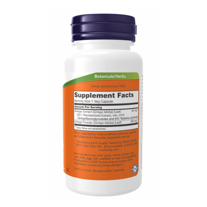 Ginkgo Biloba 60 mg - 120 vcaps — офіційна ціна та характеристики