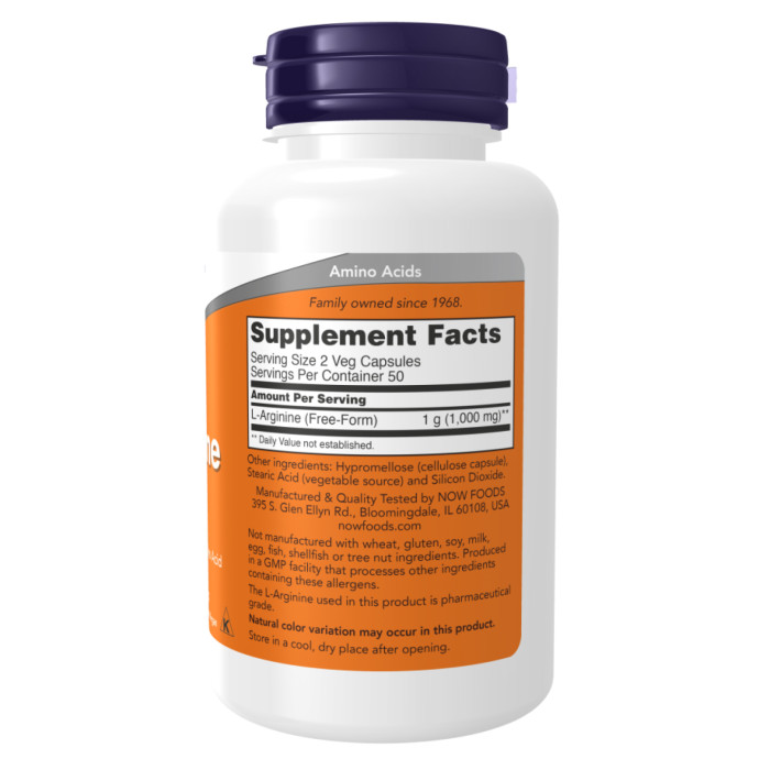 L-Arginine 500mg - 100caps — офіційна ціна та характеристики