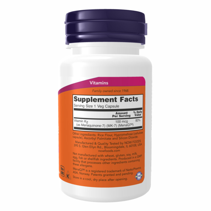 Vitamin K-2 (MK7) 100 mcg - 120 vcaps — офіційна ціна та характеристики