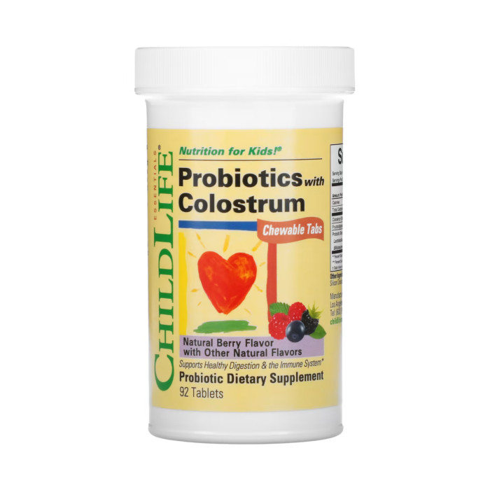 Probiotics with Colostrum Chewable - 90 tabs Natural Berry — офіційна ціна та характеристики