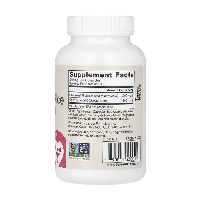 Red Yeast Rice + Co-Q10 600mg - 120 vcaps — офіційна ціна та характеристики