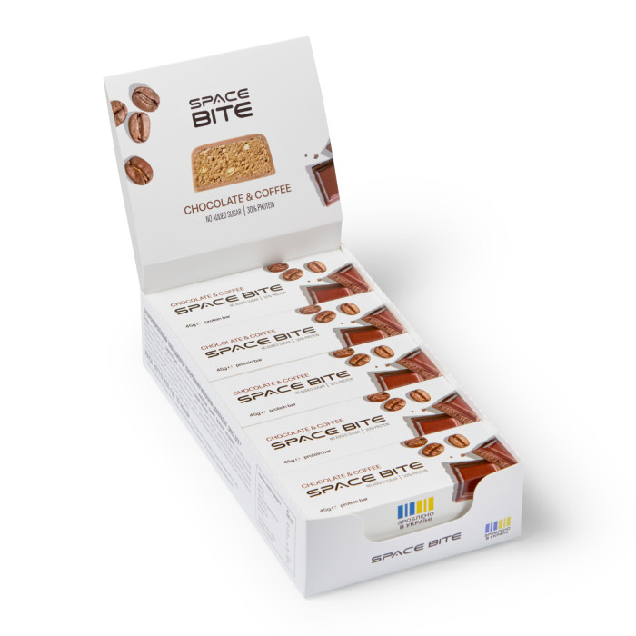 Space Bite - 10x45g Chocolate Coffe — офіційна ціна та характеристики