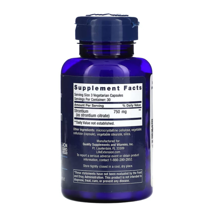 Strontium Caps 750 mg - 90 vcaps — офіційна ціна та характеристики