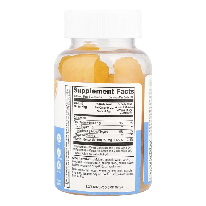 Vitamin C Kids Sugar Free - 60 gummies — офіційна ціна та характеристики
