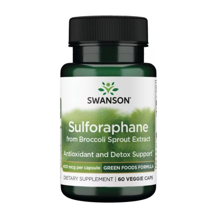 Sulforaphane from Broccoli Sprout Extract 400 mcg - 60veg caps — офіційна ціна та характеристики