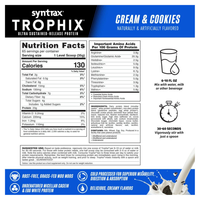 Trophix - 2270g Creamy Cookies