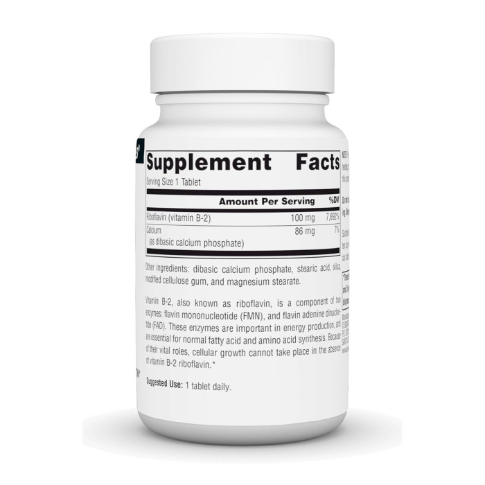 Vitamin B-2 100 mg - 100 tabs — офіційна ціна та характеристики