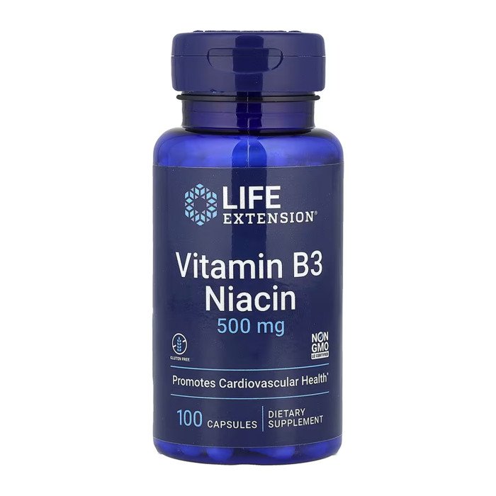 Vitamin B3 Niacin 500 mg - 100 caps — офіційна ціна та характеристики