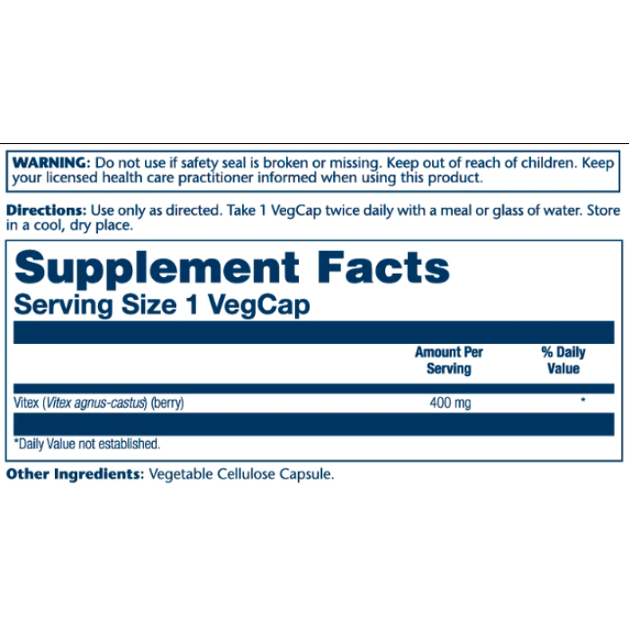Vitex Berry Extract 400mg - 100 vcaps (Пошкоджена етикетка)
