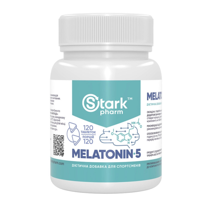 Stark Melatonin 5mg - 120tabs — офіційна ціна та характеристики