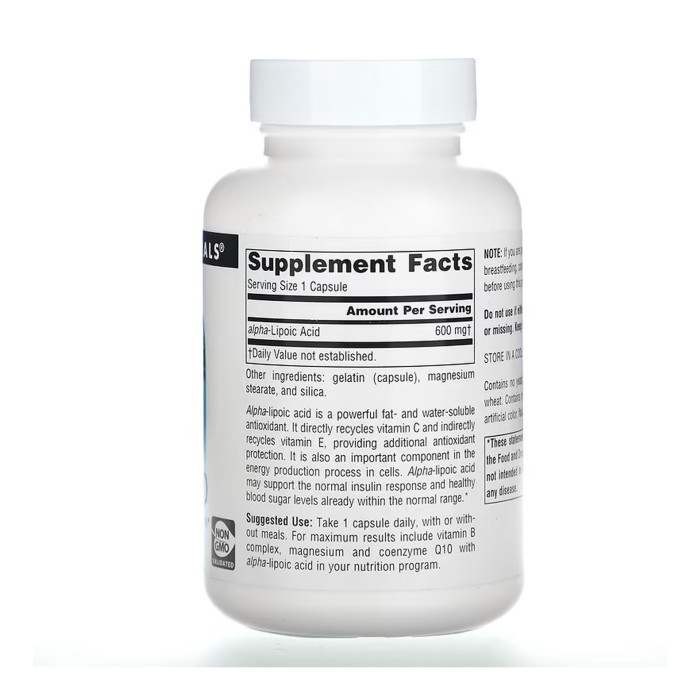 Alpha Lipoic Acid 600mg - 60 caps — офіційна ціна та характеристики