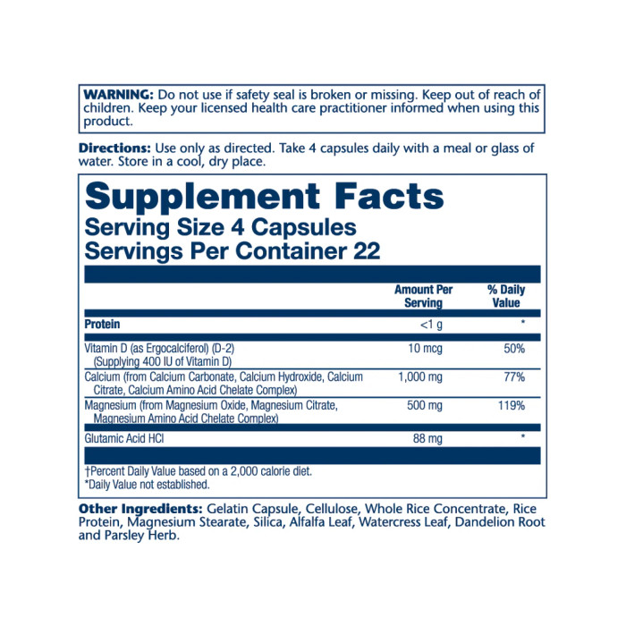 Calcium & Magnesium Amino Acid - 90 caps — офіційна ціна та характеристики