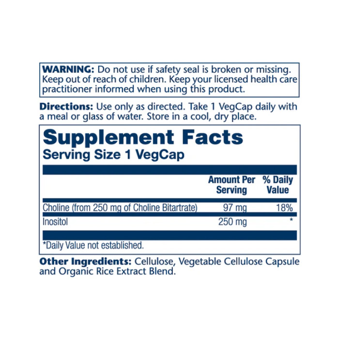 Choline & Inositol - 100 vcaps — офіційна ціна та характеристики
