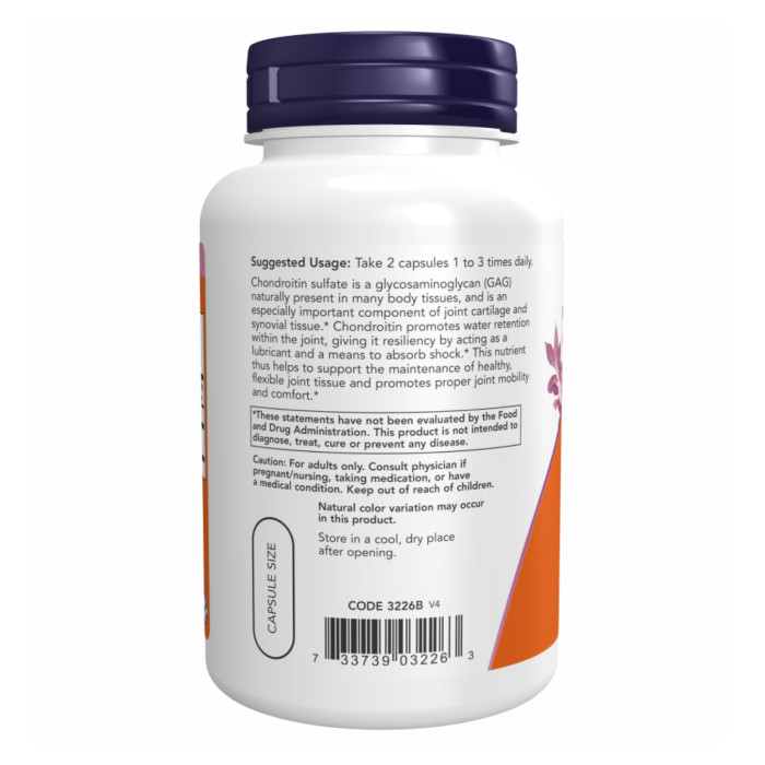 Chondroitin Sulfate 600mg - 120 caps — офіційна ціна та характеристики