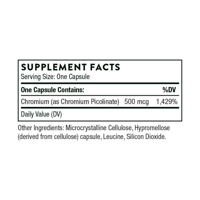Chromium Picolinate - 60 caps — офіційна ціна та характеристики
