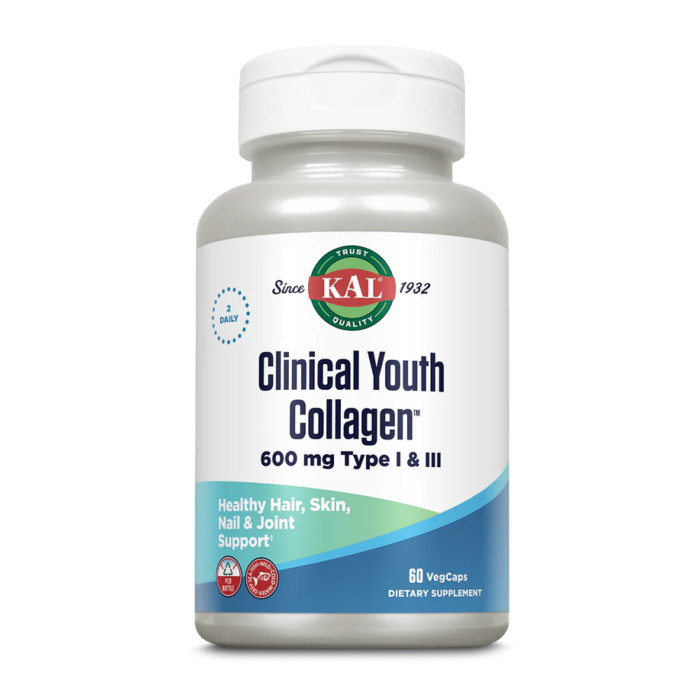 Clinical Youth Collagen I&III 600mg - 60 vcaps (Без етикетки) — офіційна ціна та характеристики