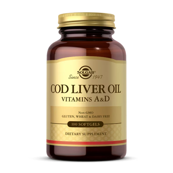 Cod Liver Oil Vitamins A&D - 100 softgels — офіційна ціна та характеристики