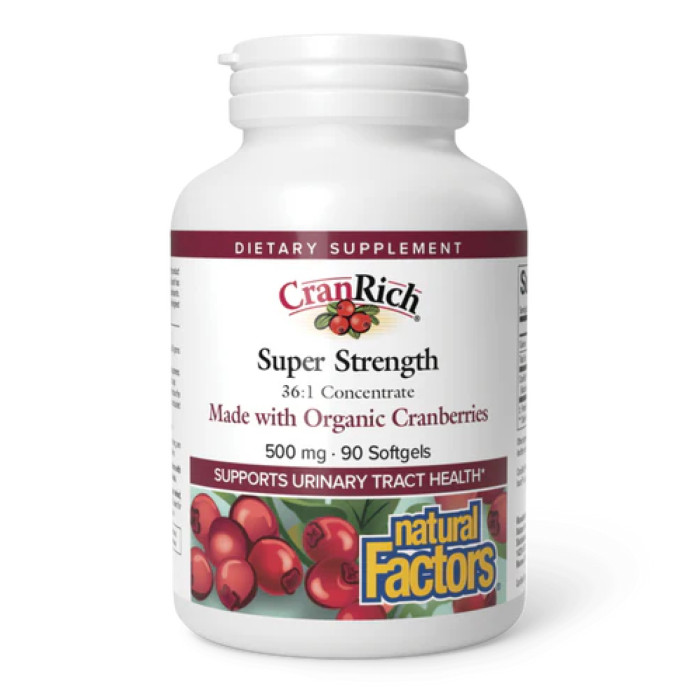 CranRich®️ Super Strength Organic Cranberry Concentrate 500mg - 90 softgels — офіційна ціна та характеристики