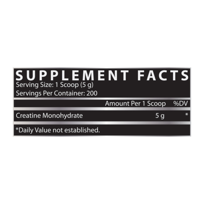 Creatine Monohydrate - 1000g — офіційна ціна та характеристики