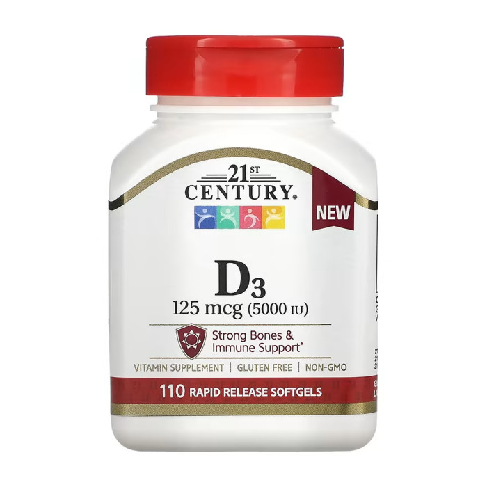 D3 125 mcg (5000 IU) - 110 softgels — офіційна ціна та характеристики