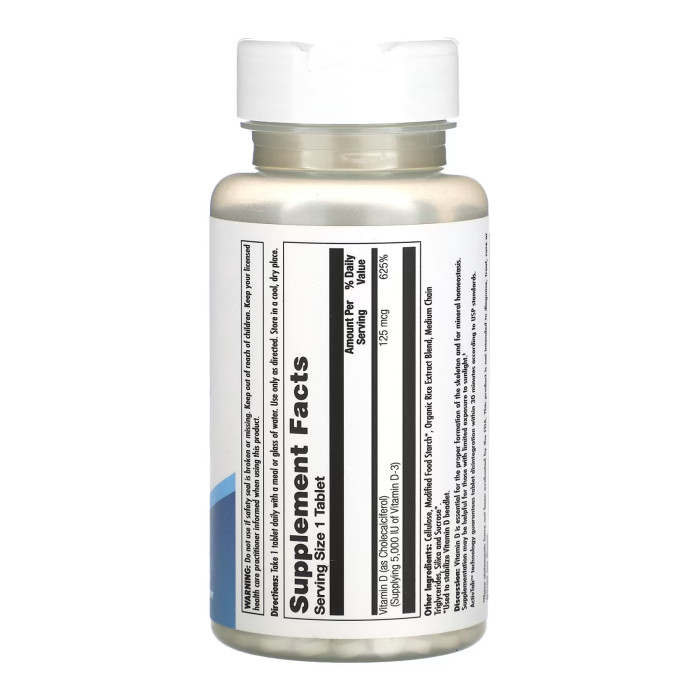 D3 125mcg - 60 tabs — офіційна ціна та характеристики