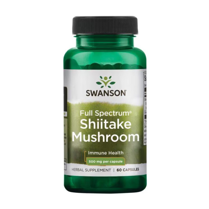 Full Spectrum Shiitake Mushroom 500mg - 60 caps — офіційна ціна та характеристики