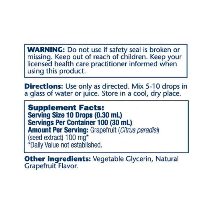 Grapefruit Seed Extract 100mg - 30ml — офіційна ціна та характеристики
