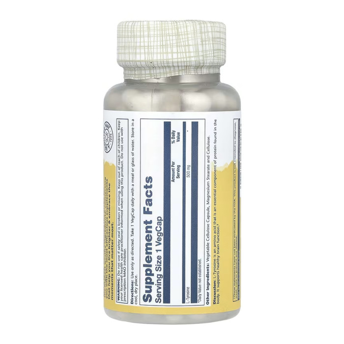 L-Tyrosine 500mg - 100 vcaps