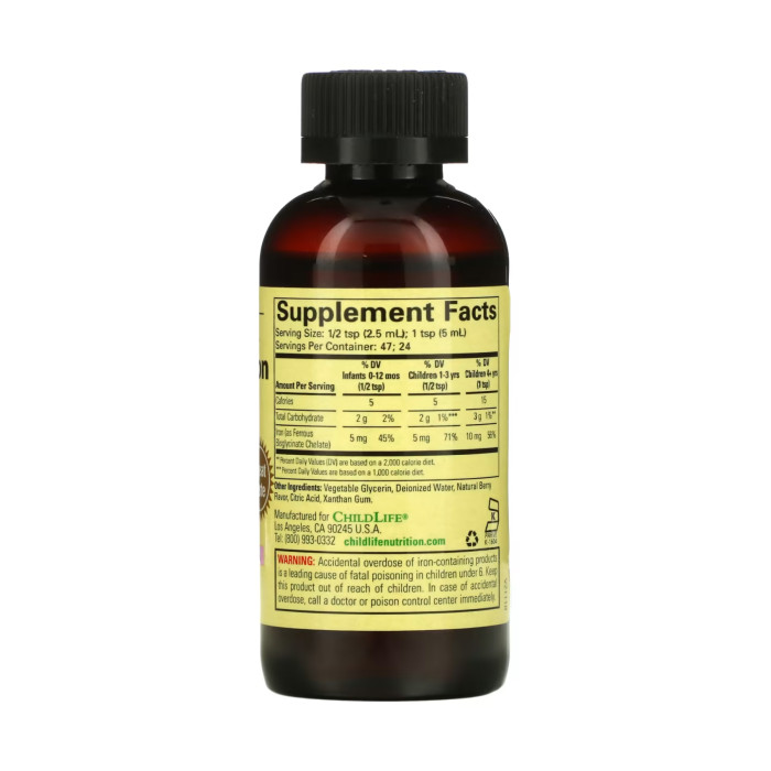 Liquid Iron - 118 ml (4 fl oz) Natural Berry — офіційна ціна та характеристики