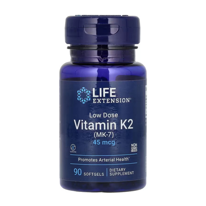 Low Dose Vitamin K2 45 mcg - 90 softgels — офіційна ціна та характеристики