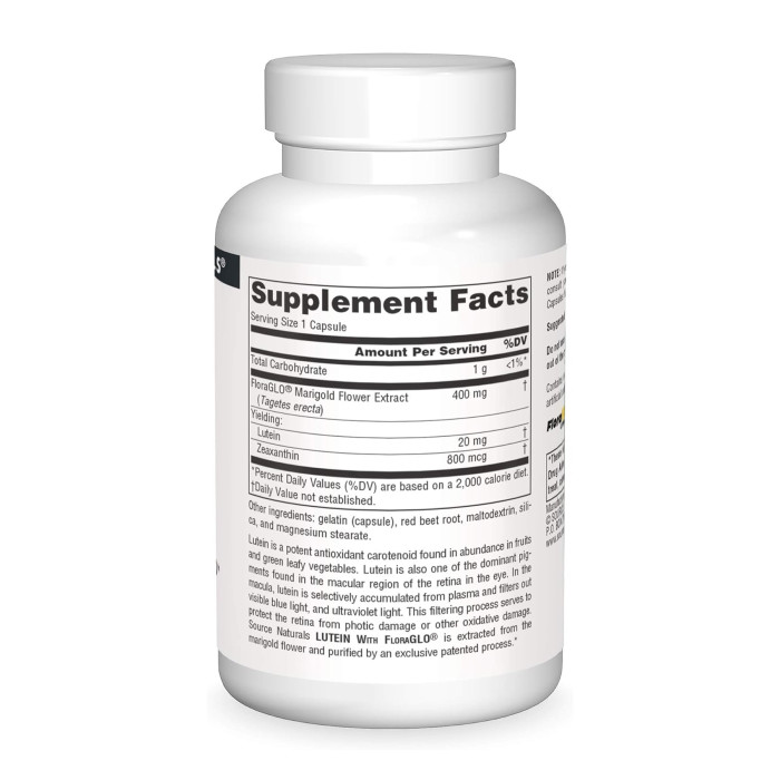 Lutein 20 mg - 60 caps — офіційна ціна та характеристики