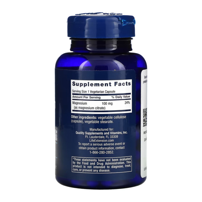 Magnesium (Citrate) 100 mg - 100 vcaps — офіційна ціна та характеристики