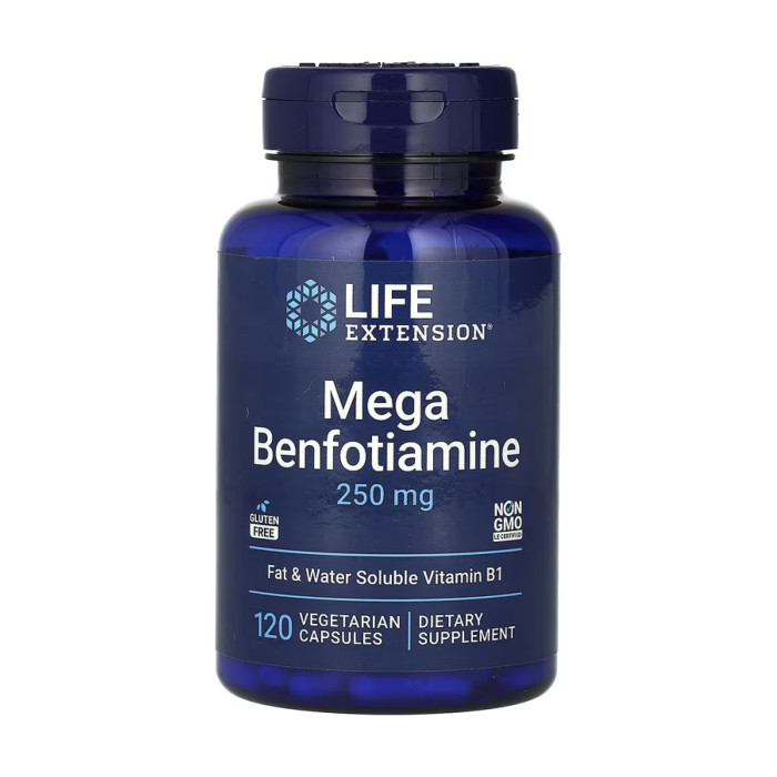 Mega Benfotiamine 250 mg - 120 vcaps — офіційна ціна та характеристики