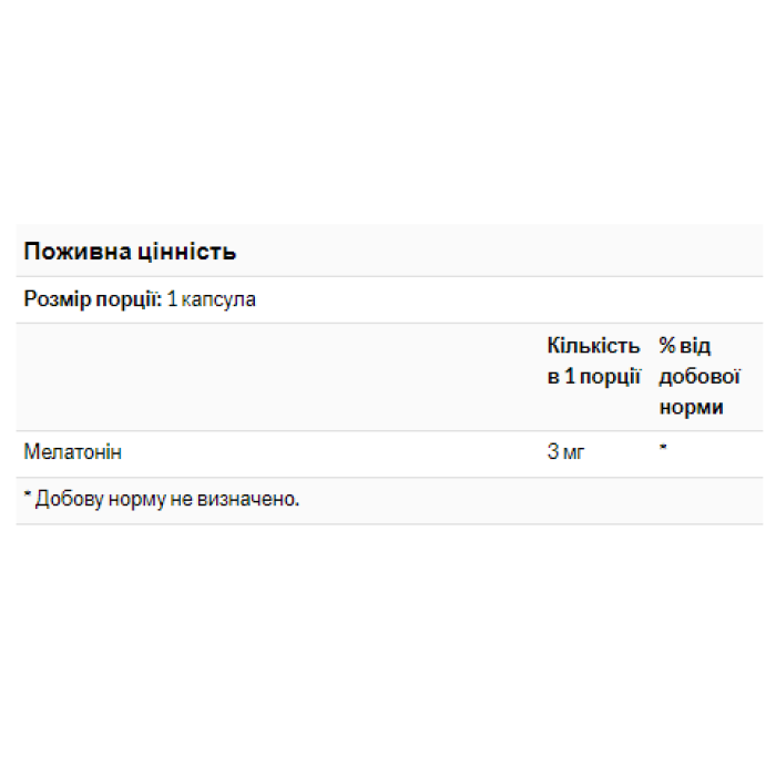 Melatonin 3mg - 90 lozenges — офіційна ціна та характеристики