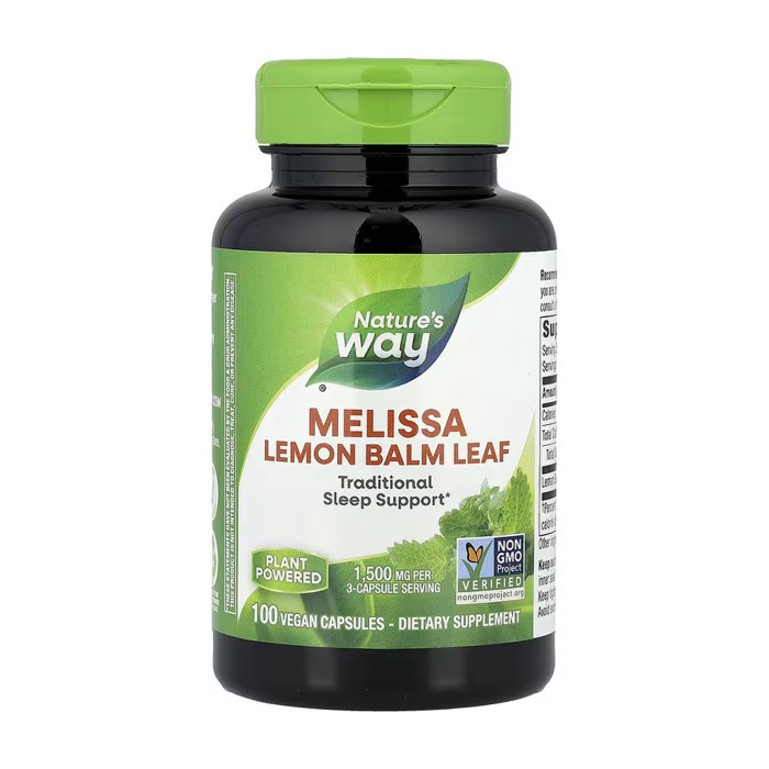 Melissa Lemon Balm Leaf - 100 vcaps — офіційна ціна та характеристики