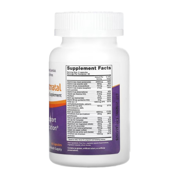 Milkies Nursing Postnatal Breastfeeding Multivitamin - 60 caps — офіційна ціна та характеристики