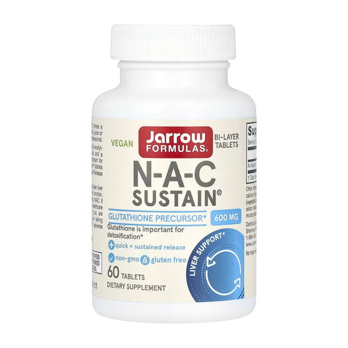 N-A-C Sustain® 600 mg - 60 caps — офіційна ціна та характеристики