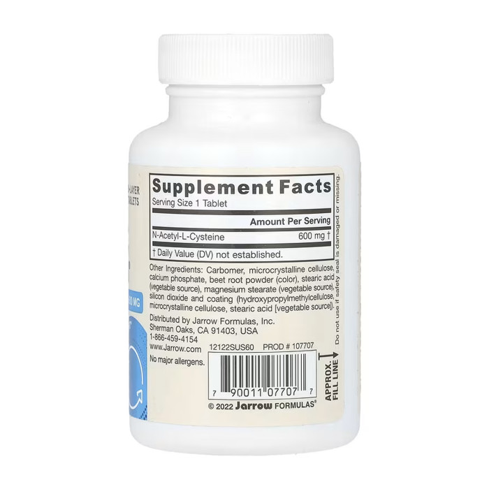 N-A-C Sustain® 600 mg - 60 caps — офіційна ціна та характеристики