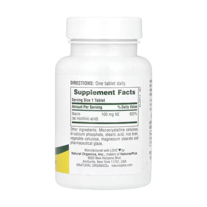 Niacin 100mg - 90 tabs — офіційна ціна та характеристики