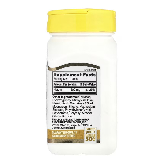 Niacin 500 mg - 100 tabs — офіційна ціна та характеристики