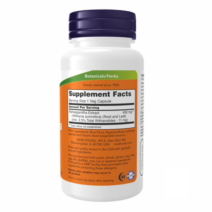 Ashwagandha 450 mg - 180 vcaps — офіційна ціна та характеристики